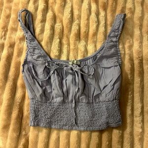 purple cropped tank top from Love Tree; size S